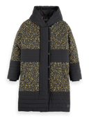 Scotch & Soda Quilted animal print parka FNT