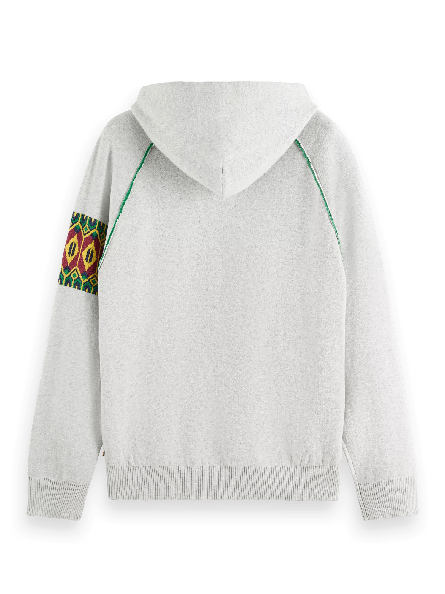 Scotch & Soda Regular fit knitted graphic hoodie BCK