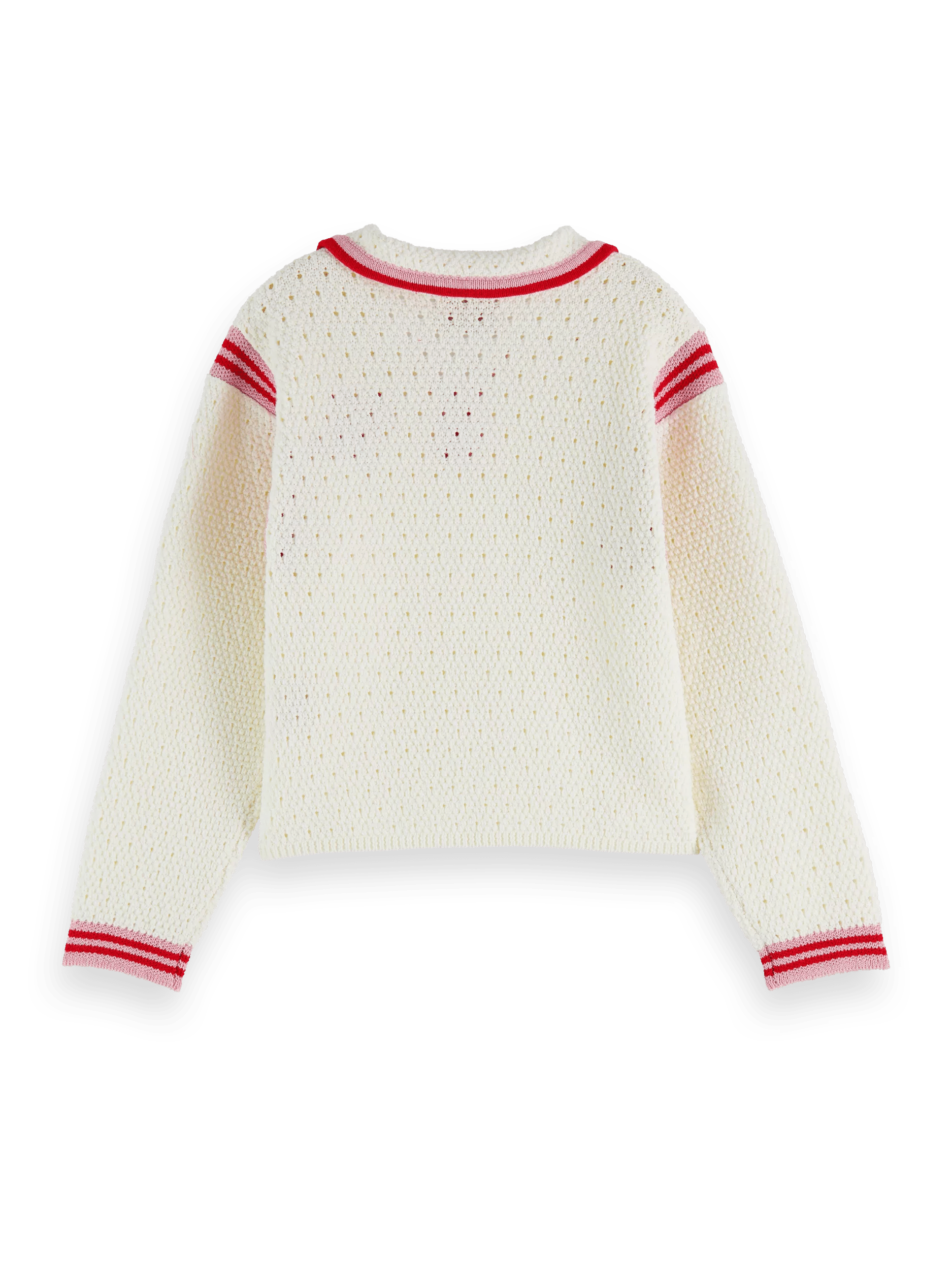 Scotch & Soda Knitted V-neck sweater BCK