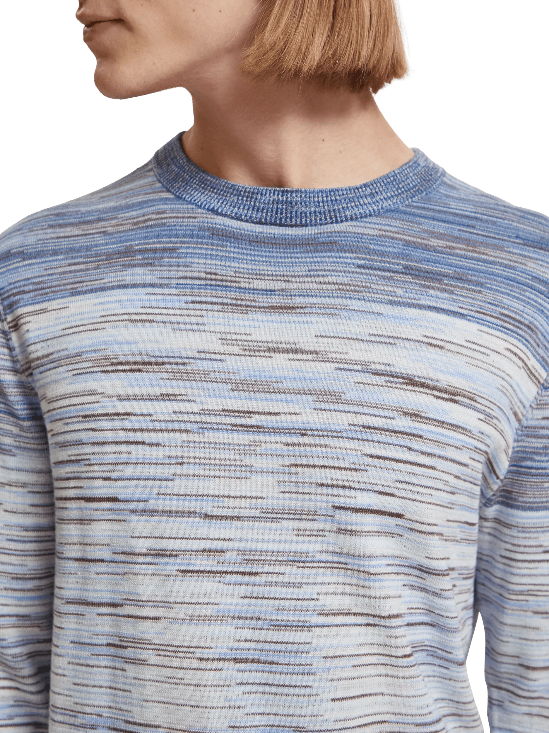 Gradient crewneck sweater