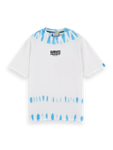 Scotch & Soda „Tie-Dye“-T-Shirt aus Bio-Material mit Artwork NHD-CRP