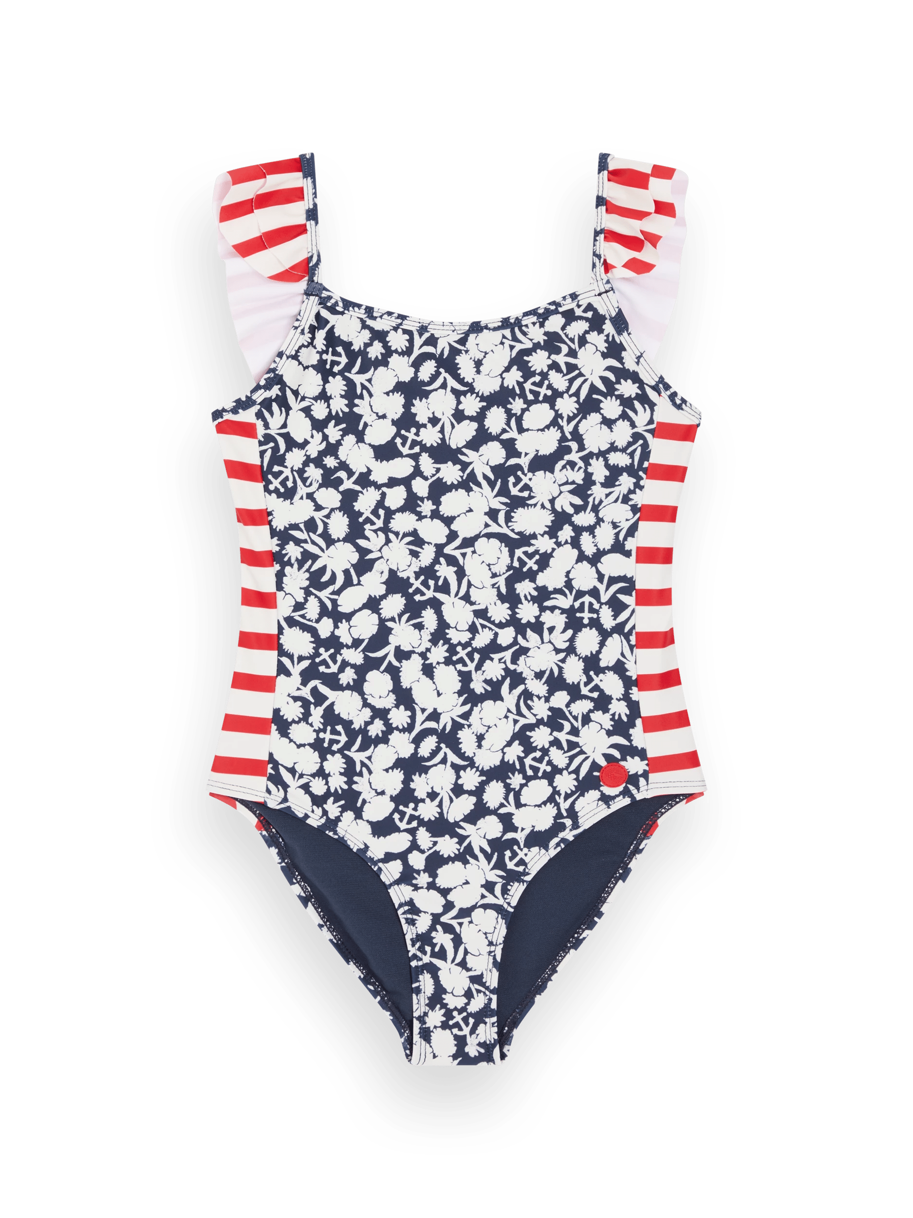 Scotch & Soda Onepiece printed swimsuit with ruffle detail FNT