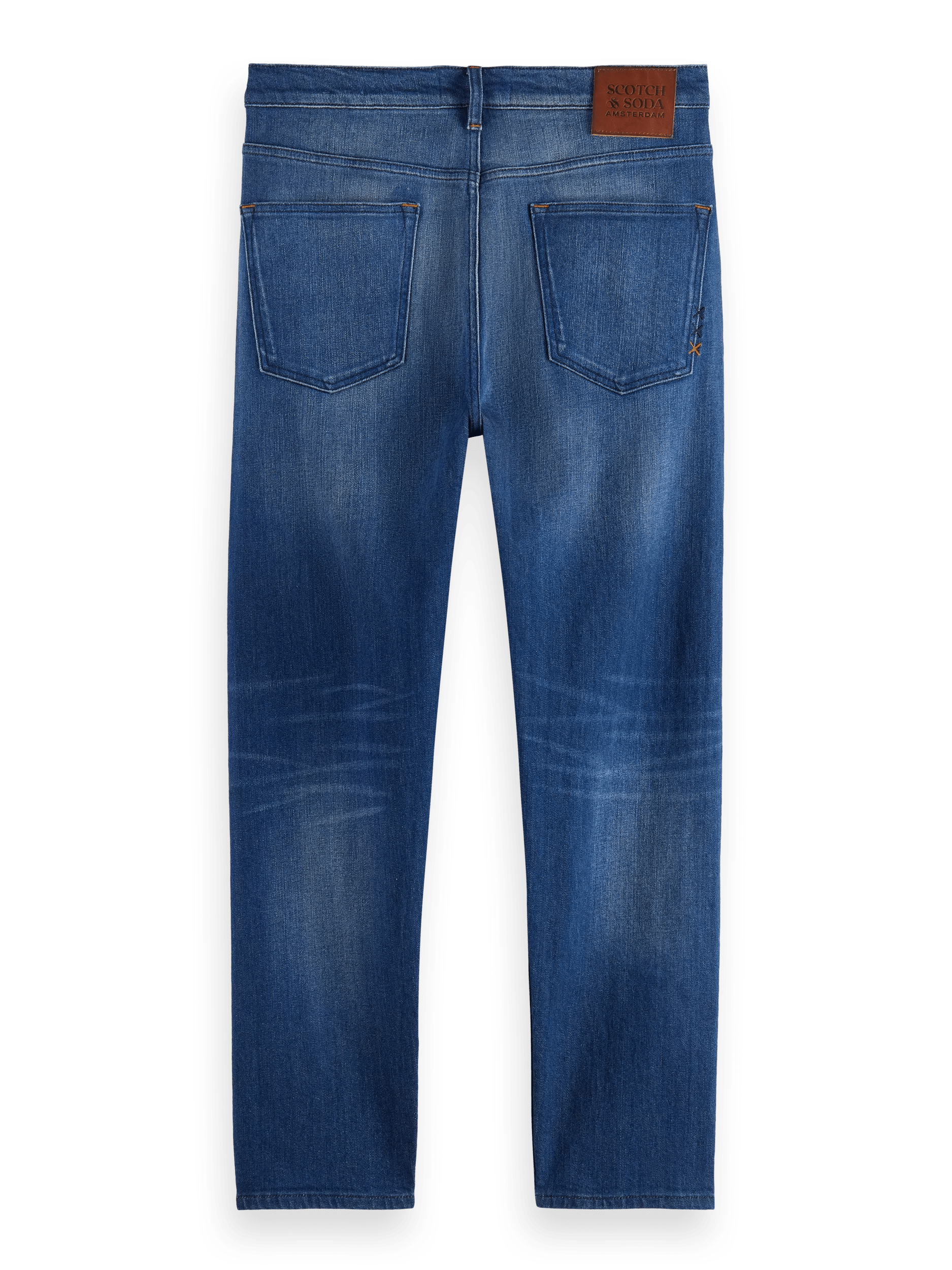 Scotch & Soda The Drop regular tapered-fit jeans Scenic Blauw BCK