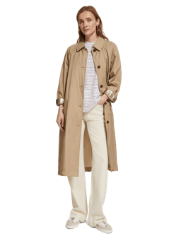 Scotch & Soda Water-repellent oversized trench coat MDL-FNT