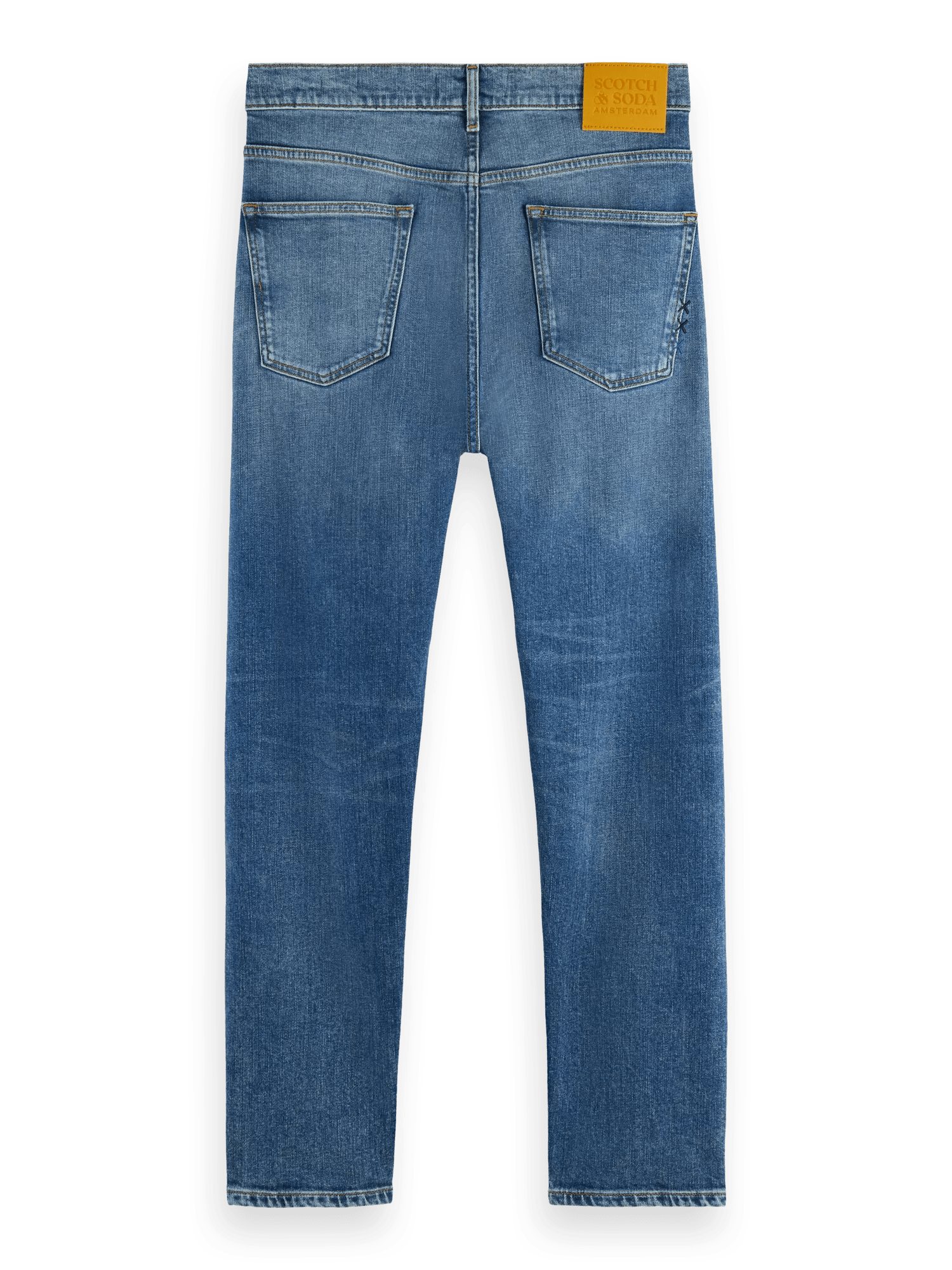 Scotch & Soda De Drop regular tapered-fit jeans van biologisch materiaal BCK