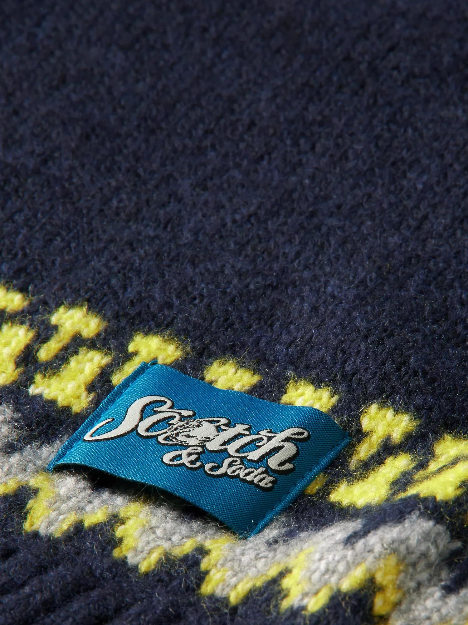 Scotch & Soda Intarsia knitted crewneck sweater DTL6