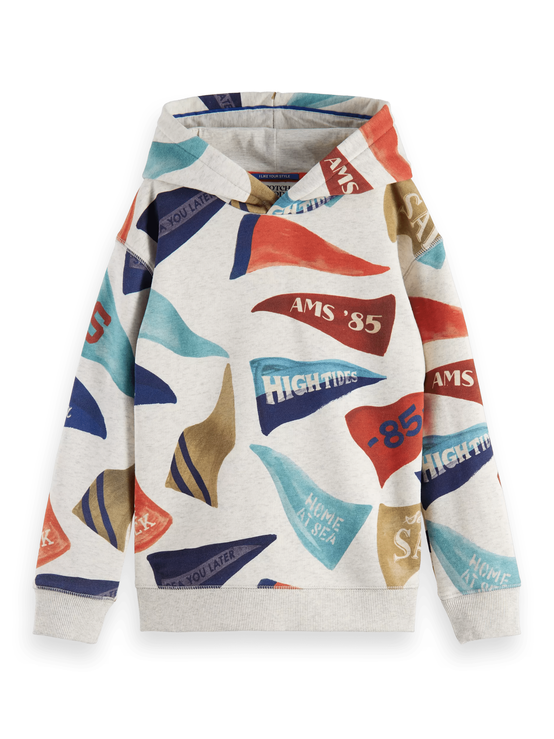 Scotch & Soda Relaxed fit printed hoodie FNT