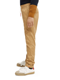Scotch & Soda Relaxed slim fit organic cotton twill trousers NHD-SDE
