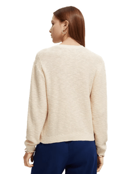 Scotch & Soda Knitted pointelle sweater MDL-BCK