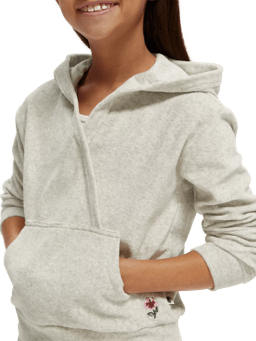 Scotch & Soda Relaxed-fit wrap towelling hoodie NHD-DTL1