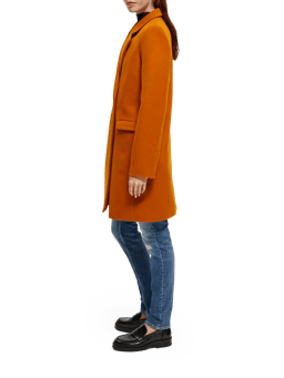 Scotch & Soda Tailored single-breasted wool-blended coat NHD-SDE