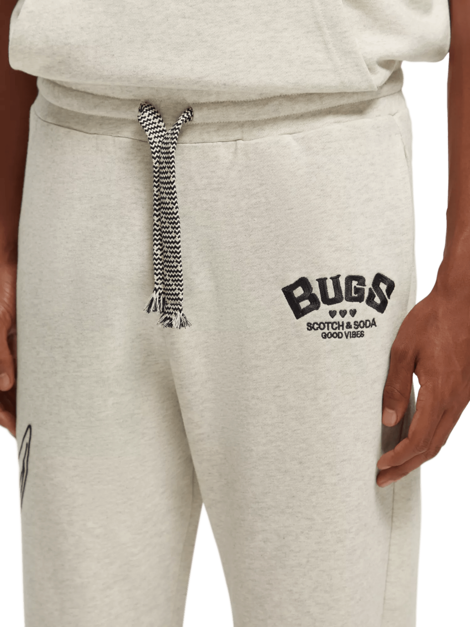 Scotch & Soda Bugs Bunny - Sweatpants with placement embroidery NHD-DTL2