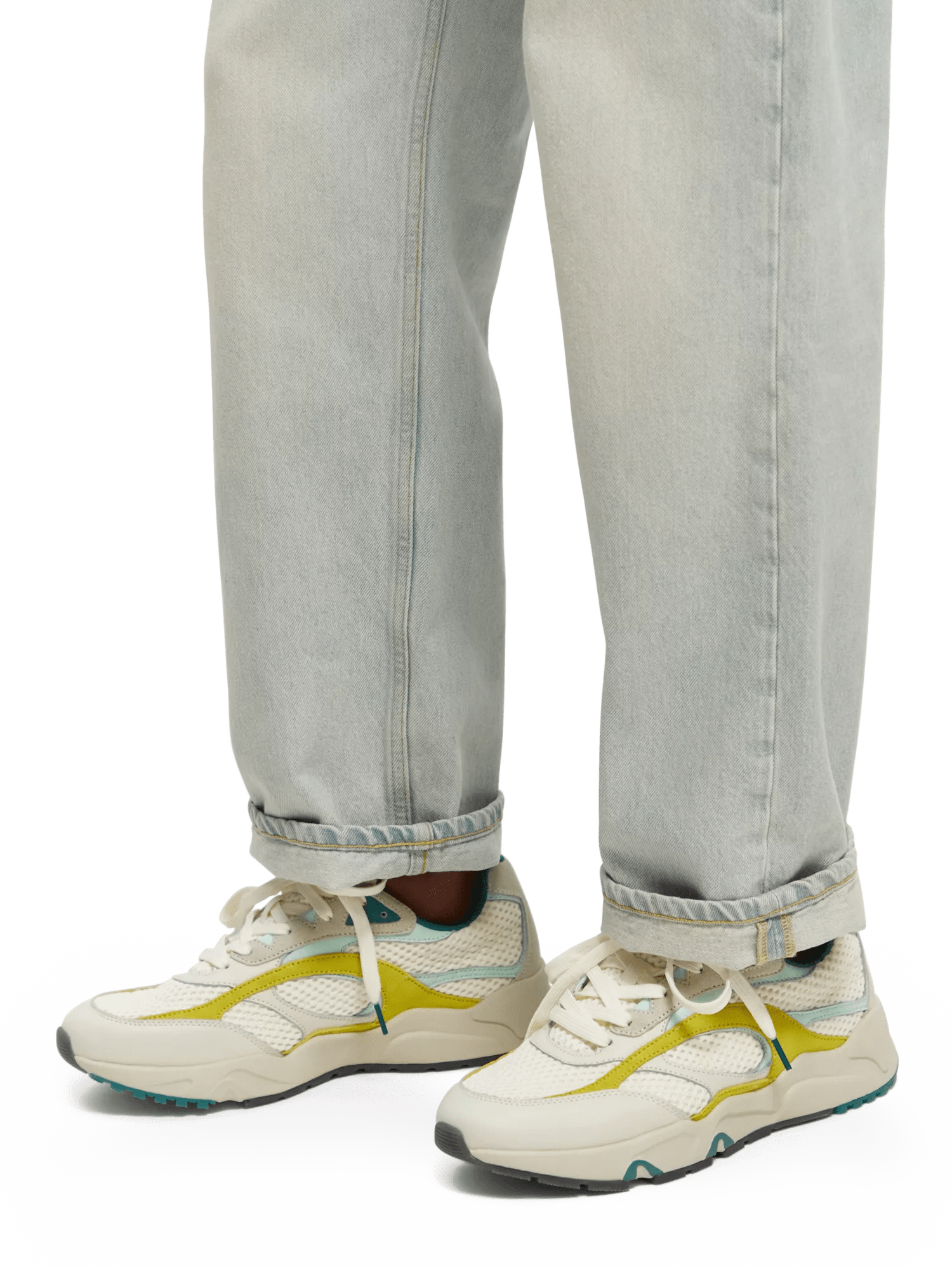 Scotch & Soda Wavy Sneaker aus Wildleder und Nylon-Mesh im Running-Stil NHD-CRP