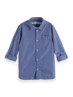 Scotch & Soda Striped organic cotton shirt with sleeve adjustment FNT