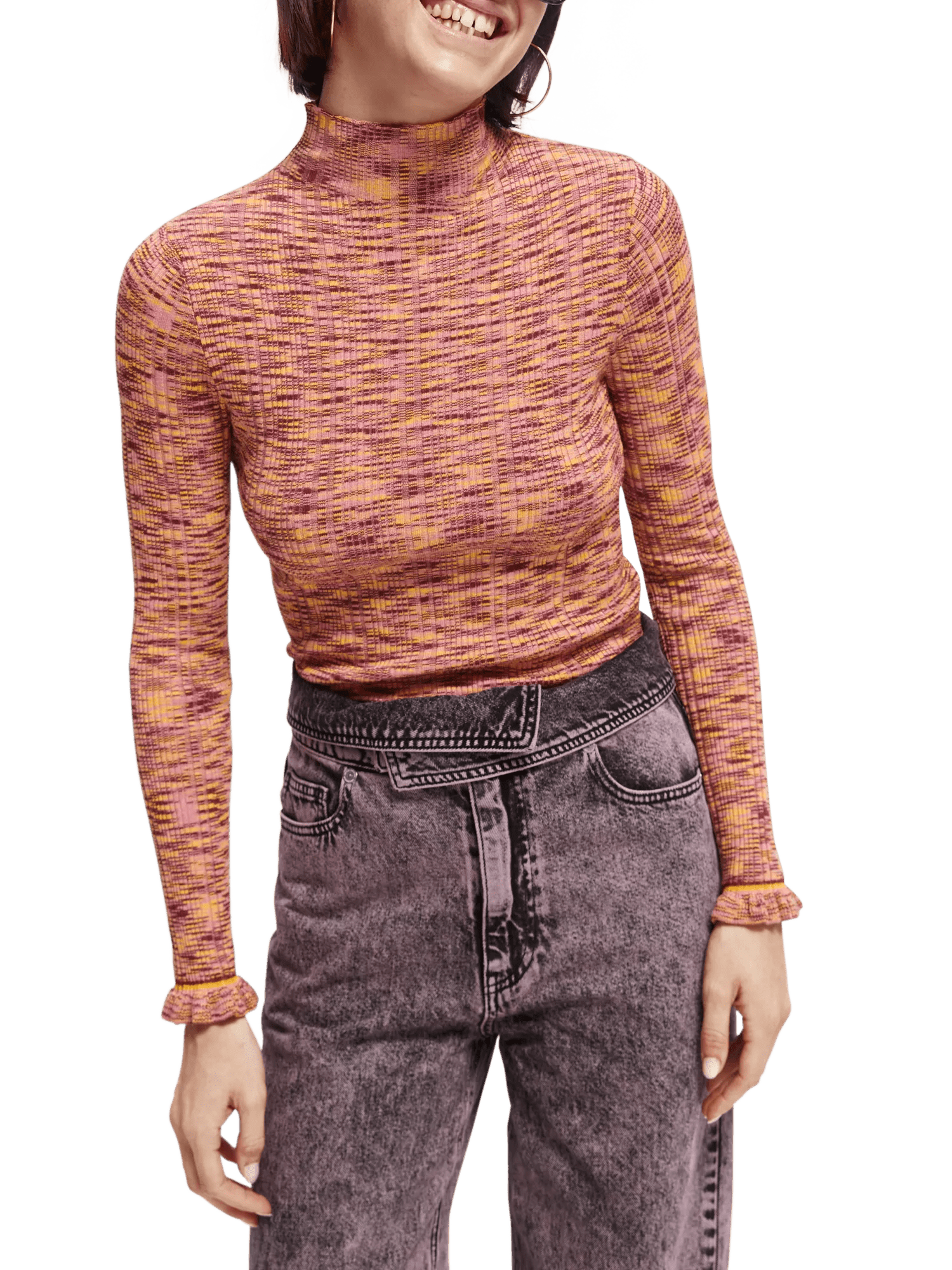 Scotch & Soda Ribbed turtleneck sweater NHD-CRP