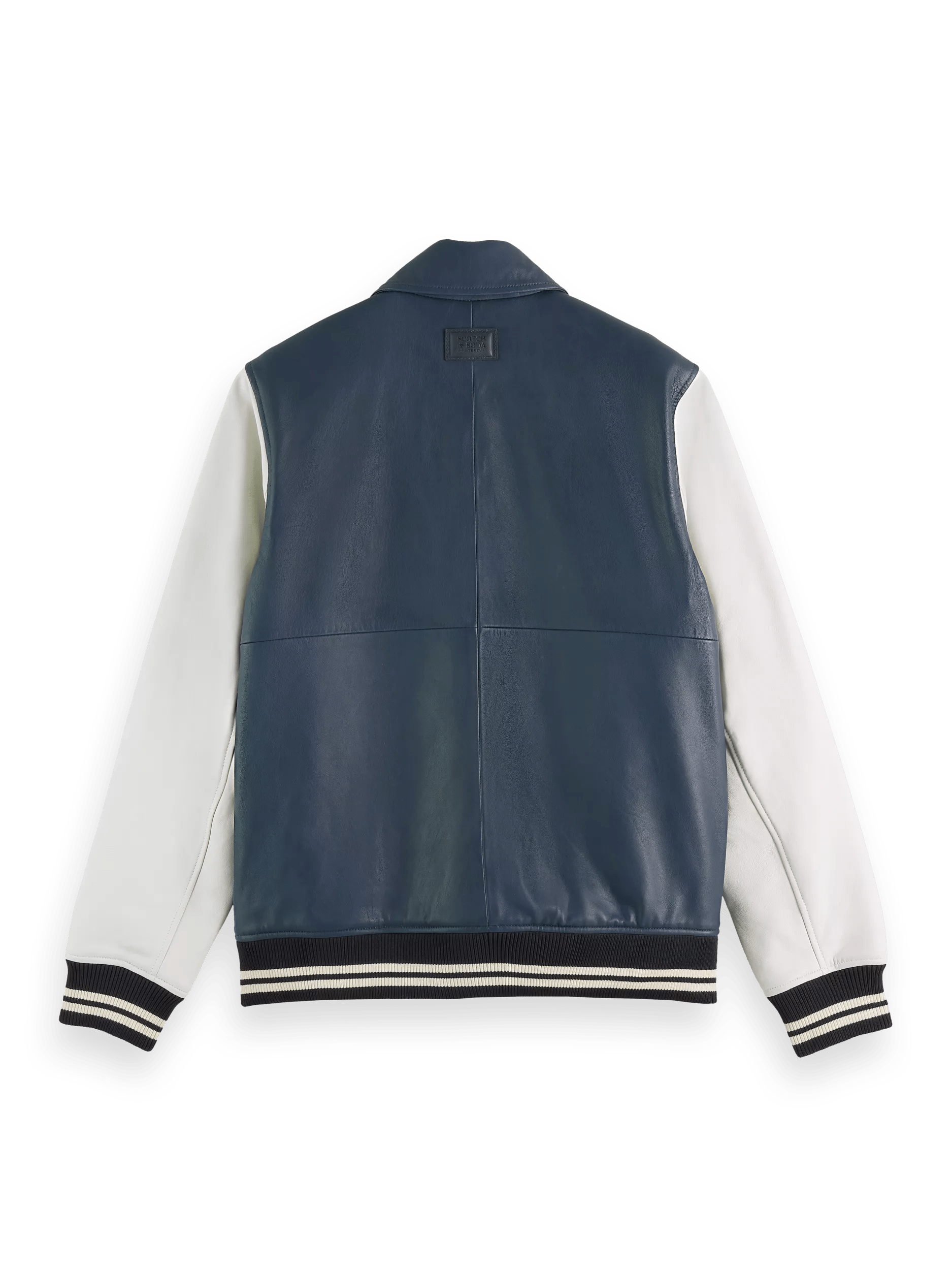 Scotch & Soda Leather bomber jacket BCK