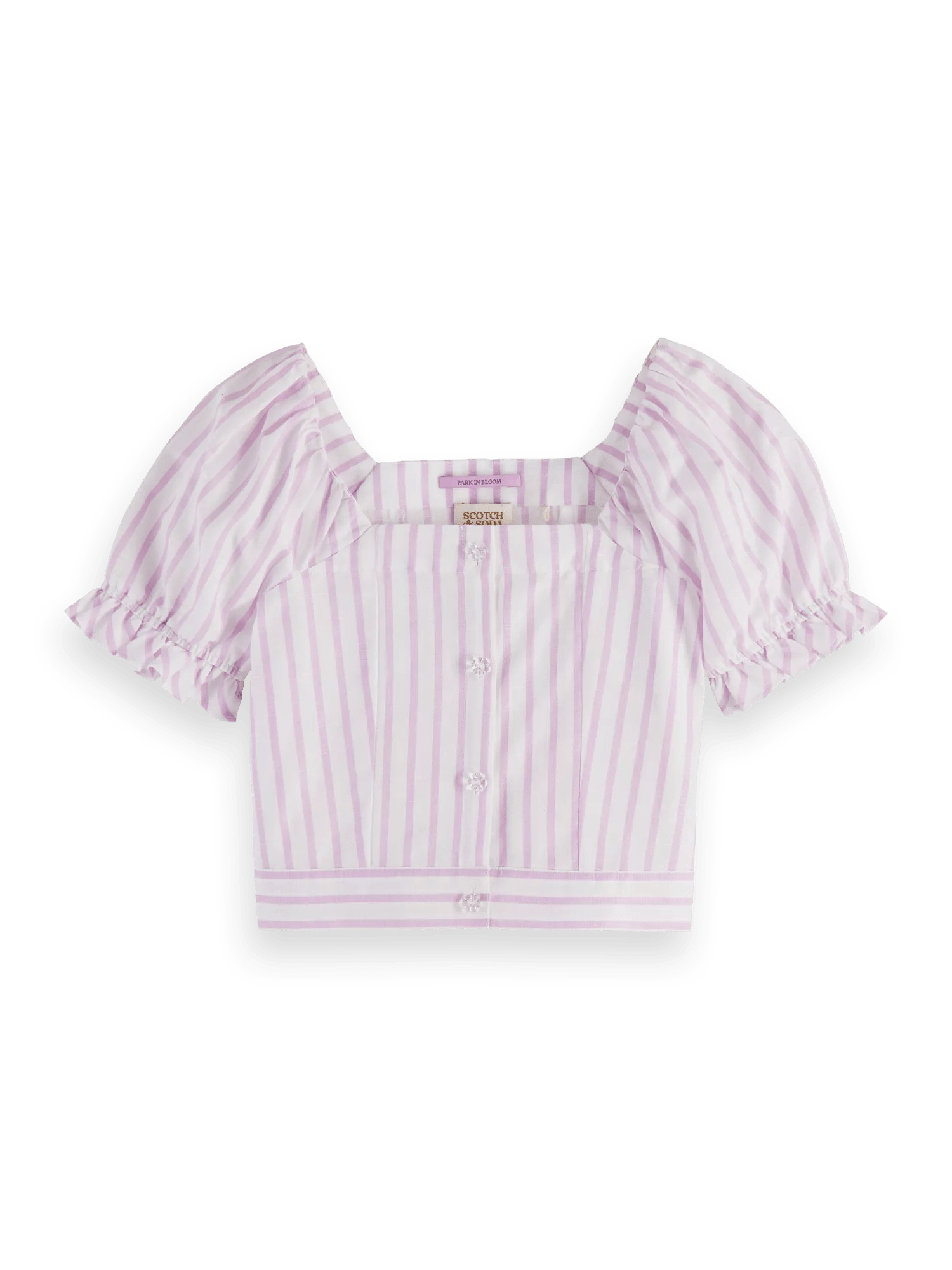 Scotch & Soda Striped short-sleeved shirt FNT