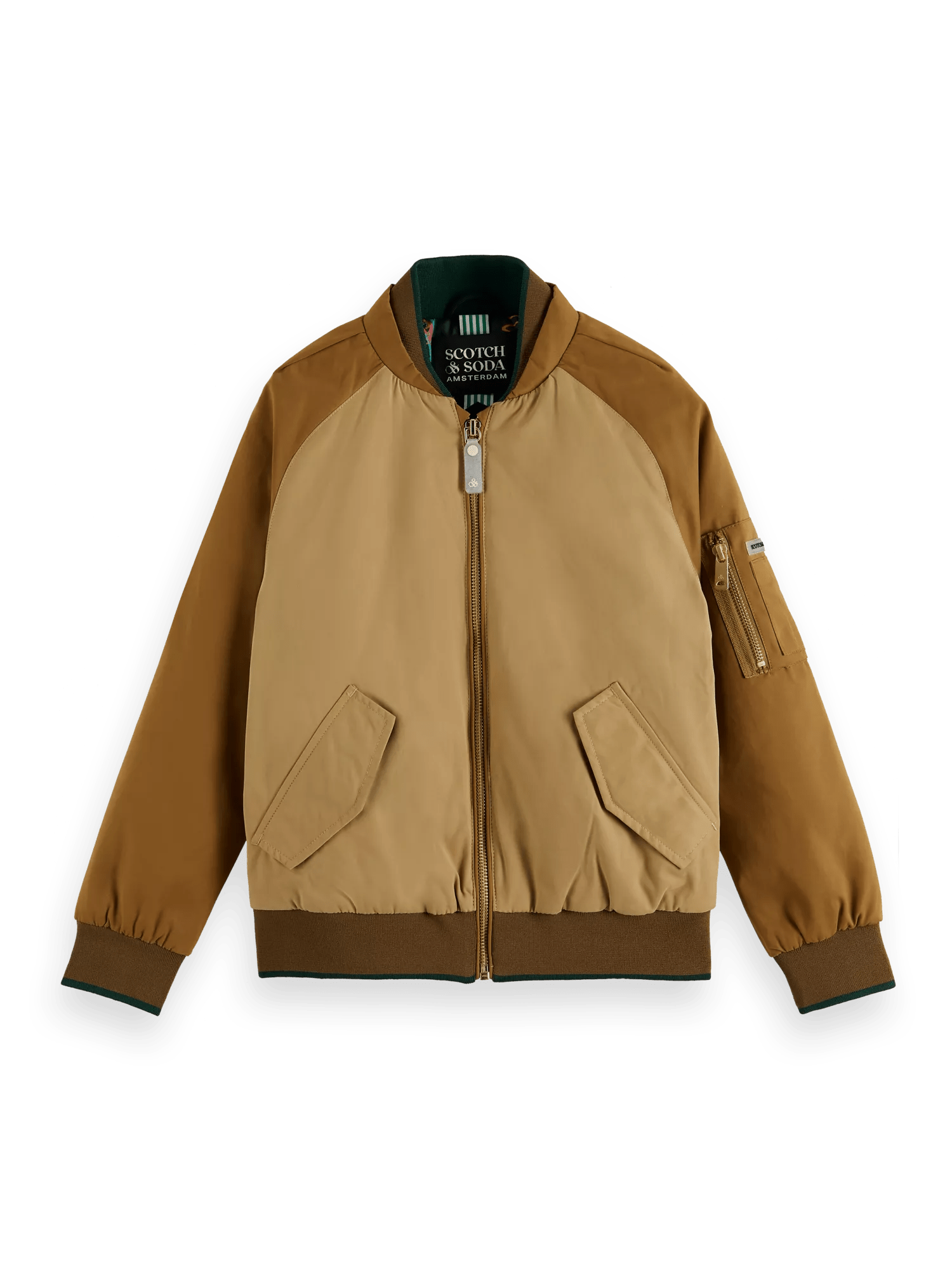 Scotch & Soda Raglan sleeve artwork bomber jacket FNT
