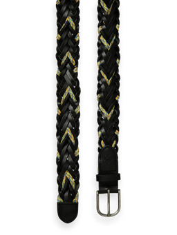 Scotch & Soda Leather & cord braided belt DTL1