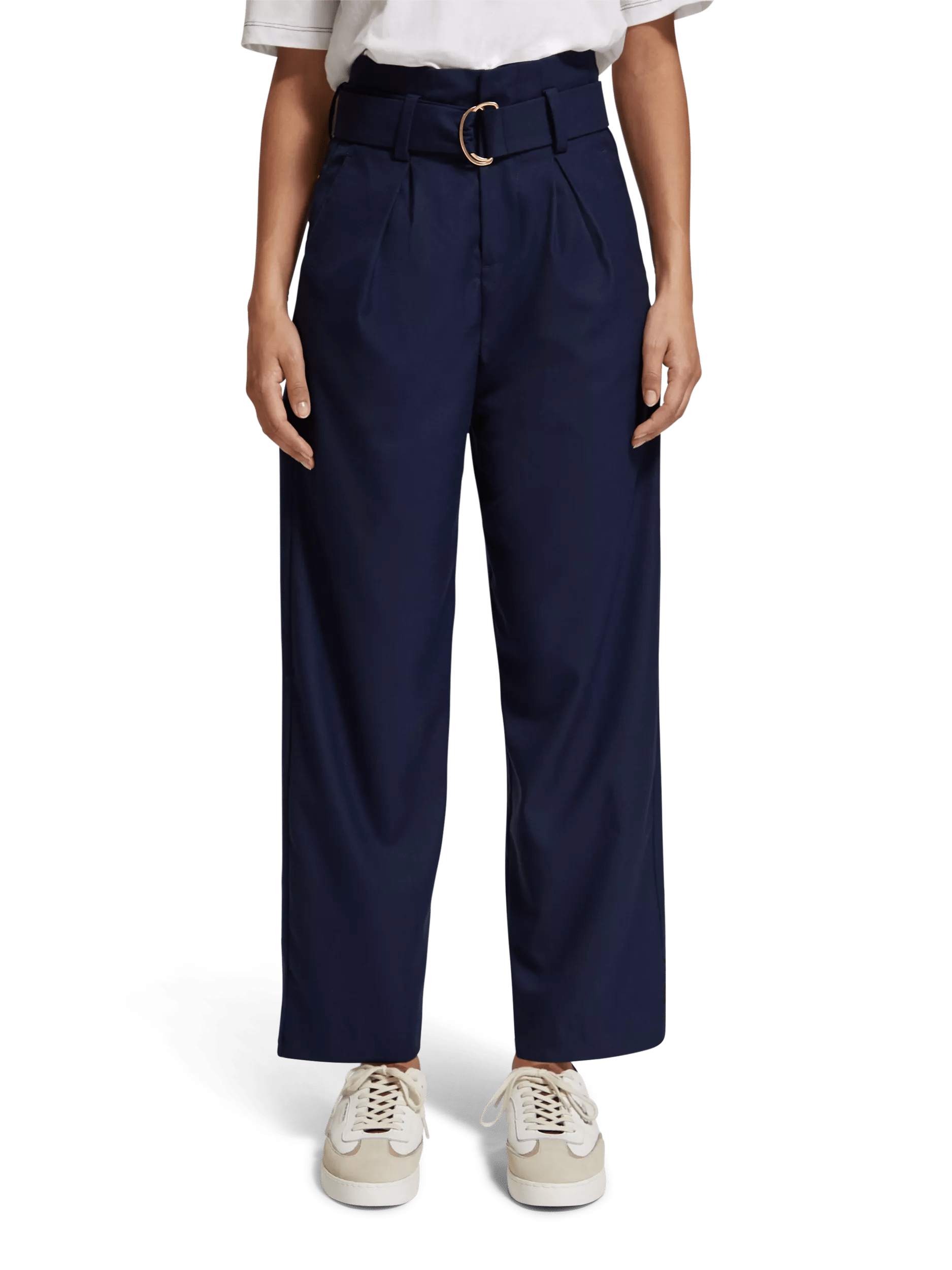 Mitankcoo Women's ActiveFlex Slim-fit Jogger Pants - Elastic High Waist  Casual Cuffed Trousers 