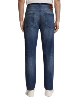 Scotch & Soda Jean coupe Regular Tapered The Drop Scenic Blauw FIT-BCK