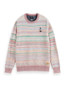 Scotch & Soda Structured knit space-dye crewneck pullover NHD-CRP