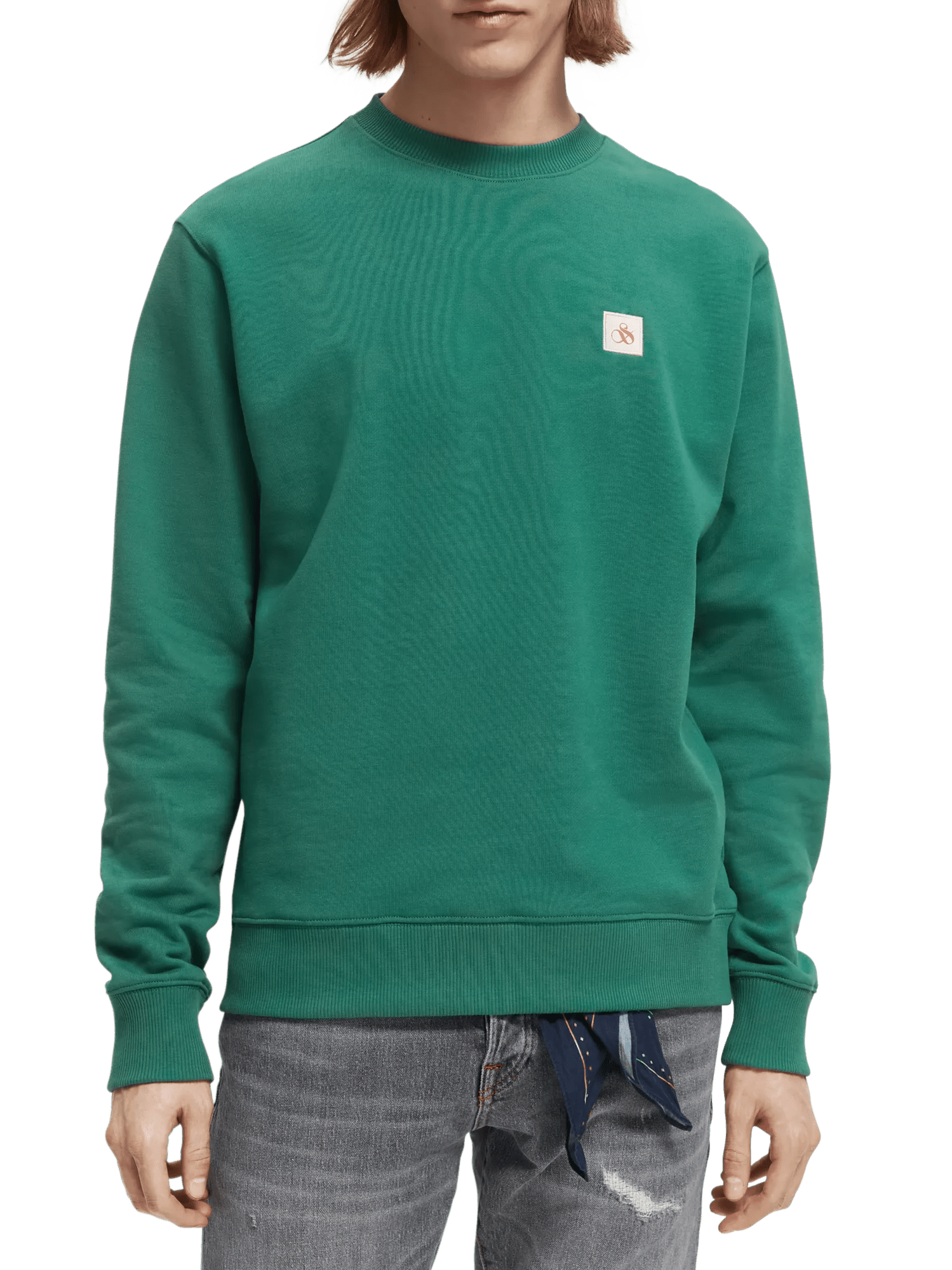 Scotch & Soda Organic cotton crewneck sweatshirt NHD-CRP
