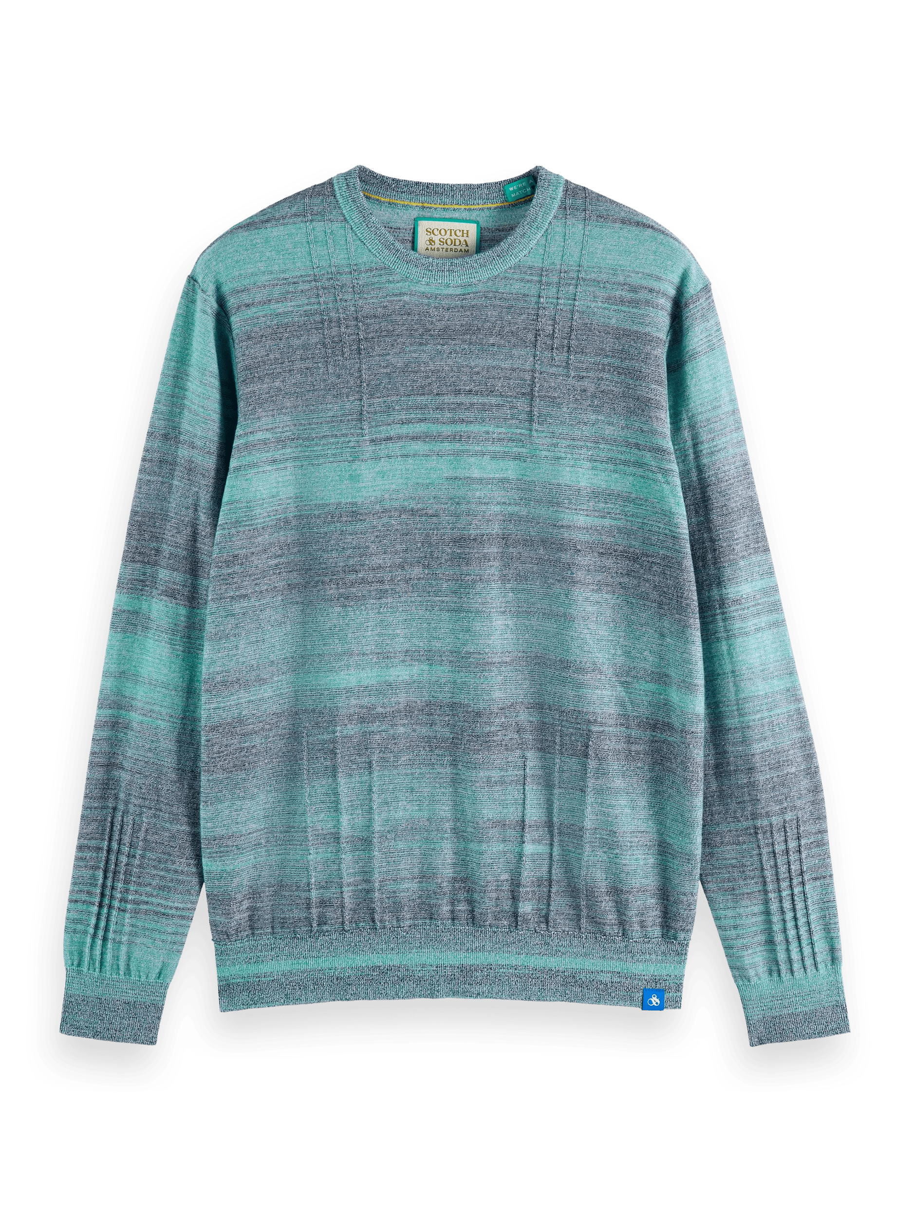 Scotch & Soda Gradient crewneck sweater with reverse details FNT