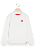 Scotch & Soda Sweat-shirt unisexe coupe classique avec illustration FNT1