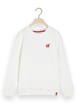 Scotch & Soda Uniseks sweatshirt met normale pasvorm en artwork FNT1