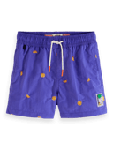 Scotch & Soda Short length - All-over embroidered swim shorts NHD-CRP