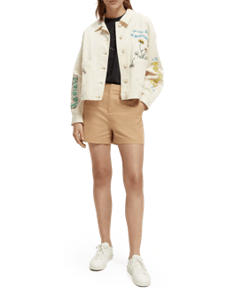 Scotch & Soda Worker jacket with placement positivity embroideries NHD-FNT