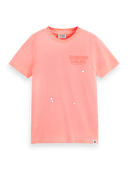 Scotch & Soda Cotton in conversion Garment-dyed artwork T-shirt FNT