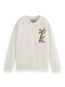 Scotch & Soda Relaxed-fit crewneck embroidered artwork sweatshirt NHD-CRP