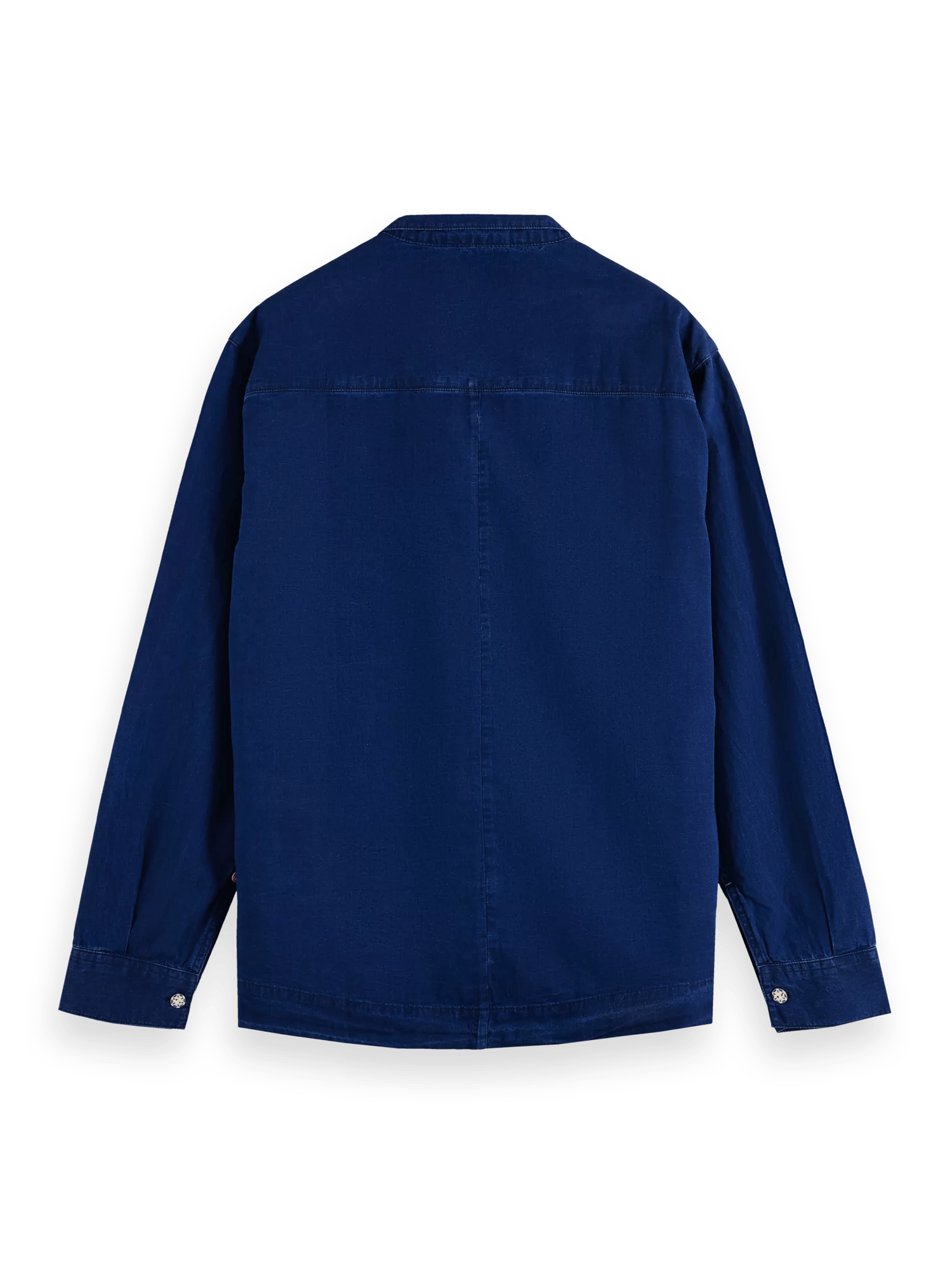 Scotch & Soda Indigo linen Japanese inspired shirt jacket BCK