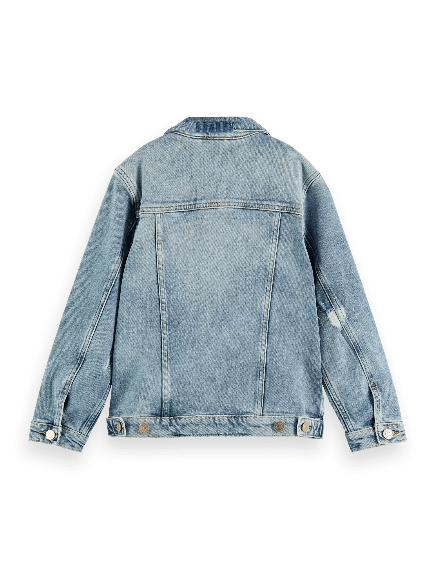 Scotch & Soda Denim trucker jacket with customised details — Clear Path BCK