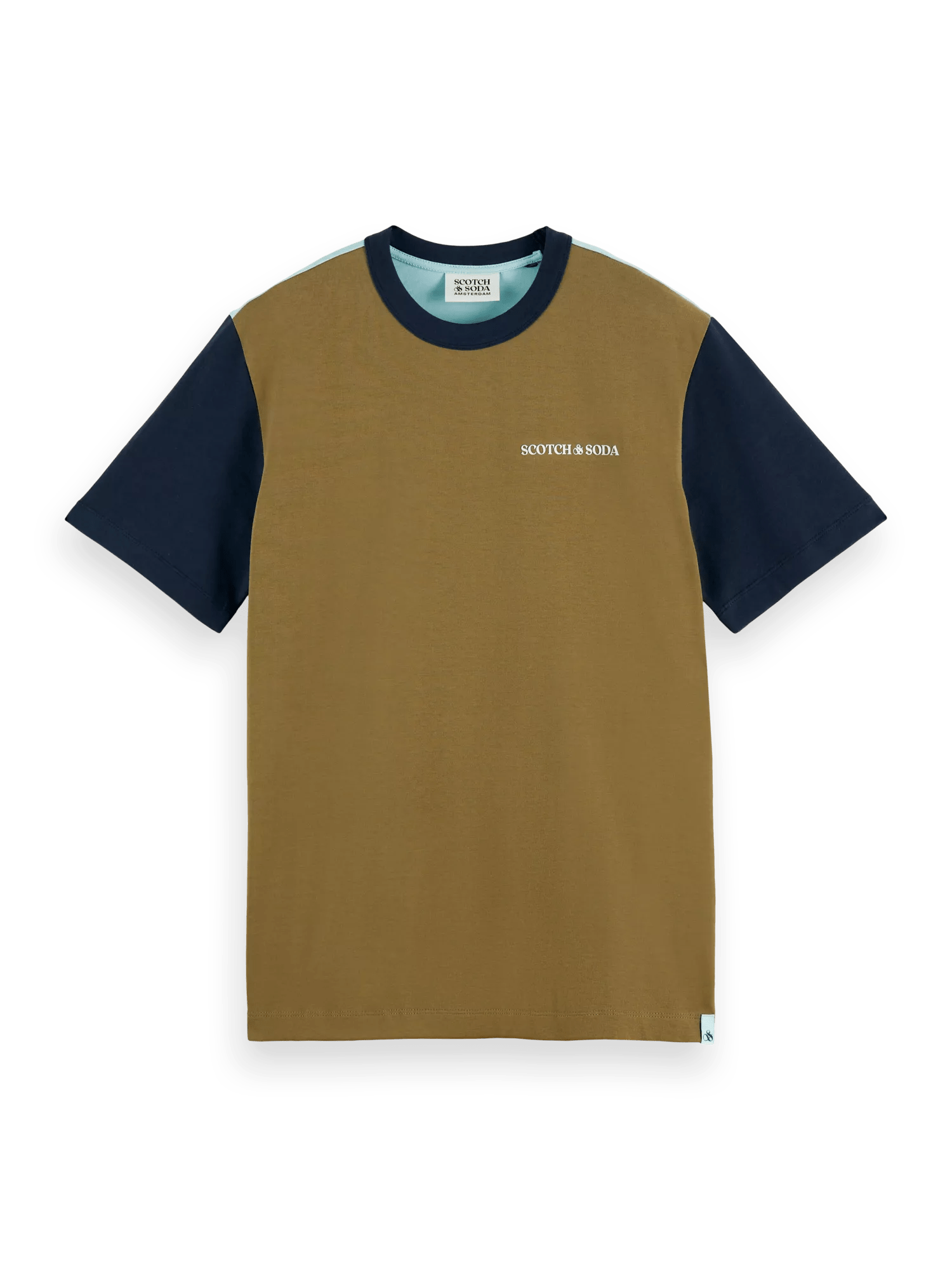 Scotch & Soda T-shirt color-block unisexe en coton bio FNT
