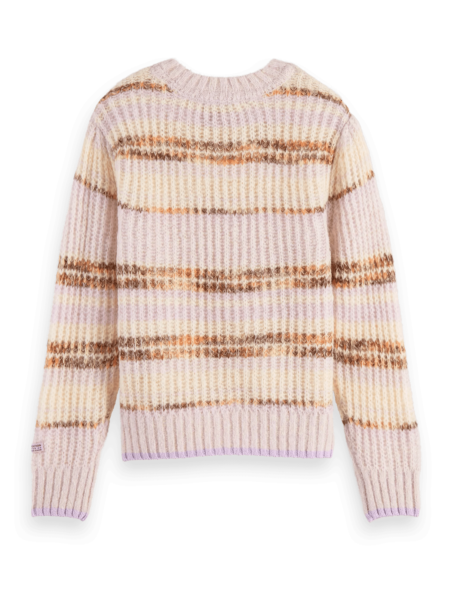Scotch & Soda Striped rib-knitted sweater BCK