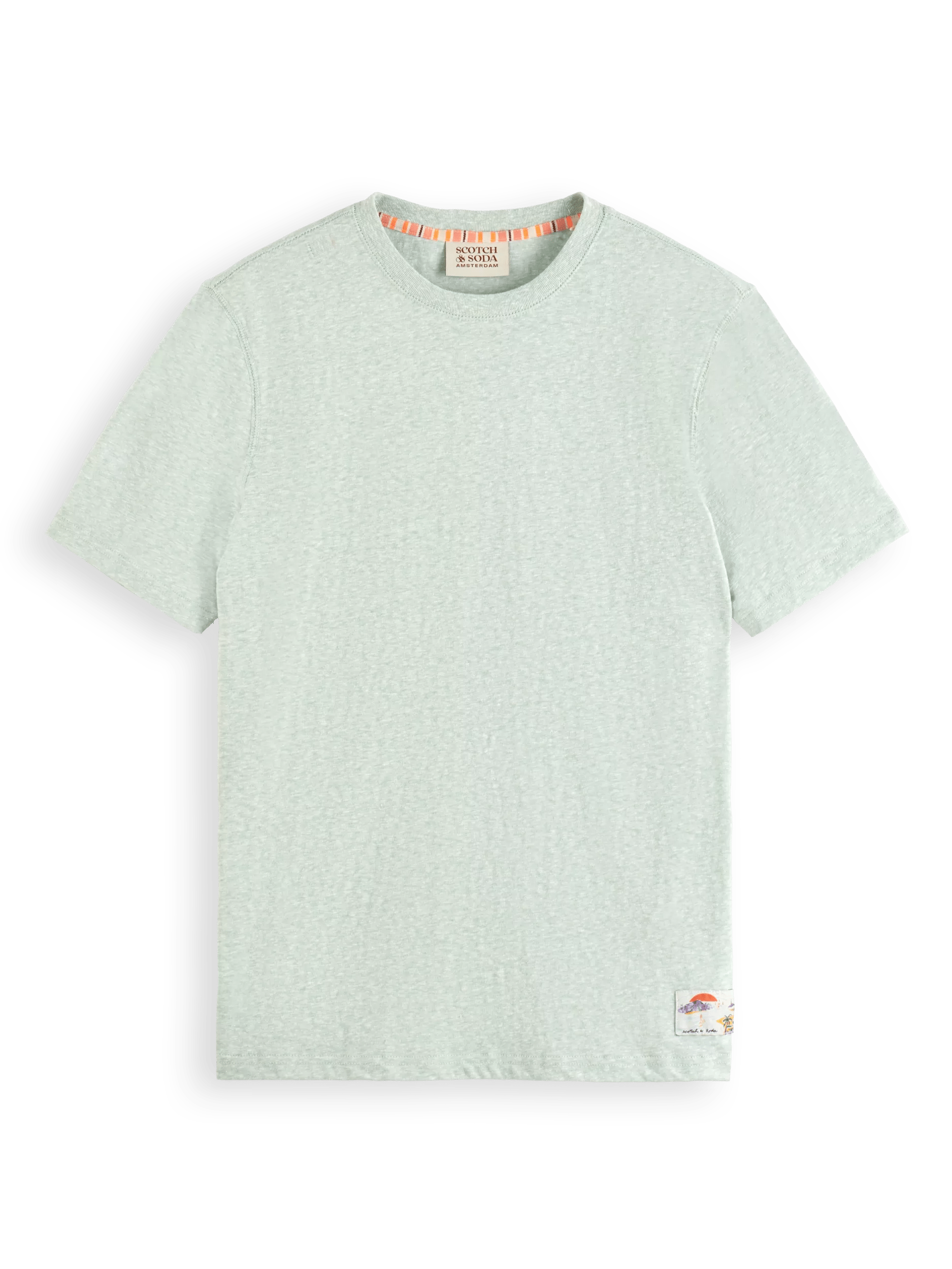 Scotch & Soda Melange-T-Shirt mit normaler Passform FNT
