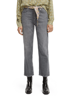 Scotch & Soda De Sky jeans met rechte pijpen en riem van biologisch materiaal NHD-CRP