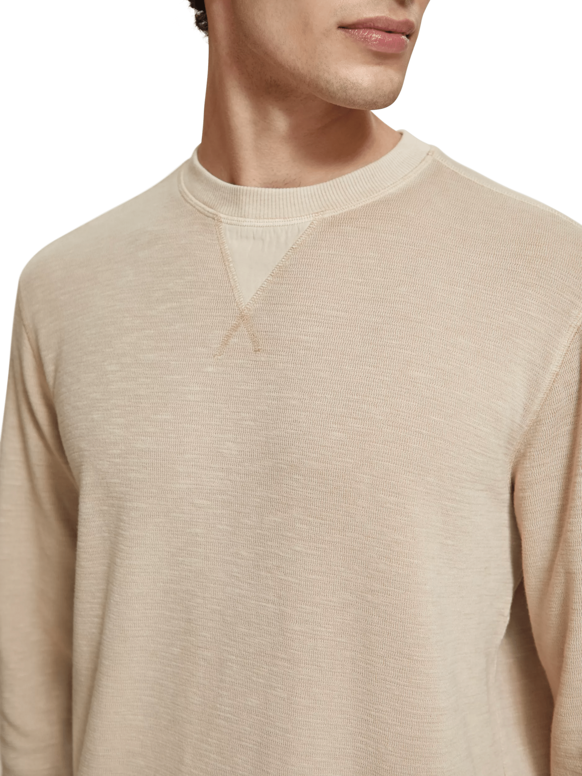 Scotch & Soda Garment-dyed crewneck sweatshirt MDL-DTL2