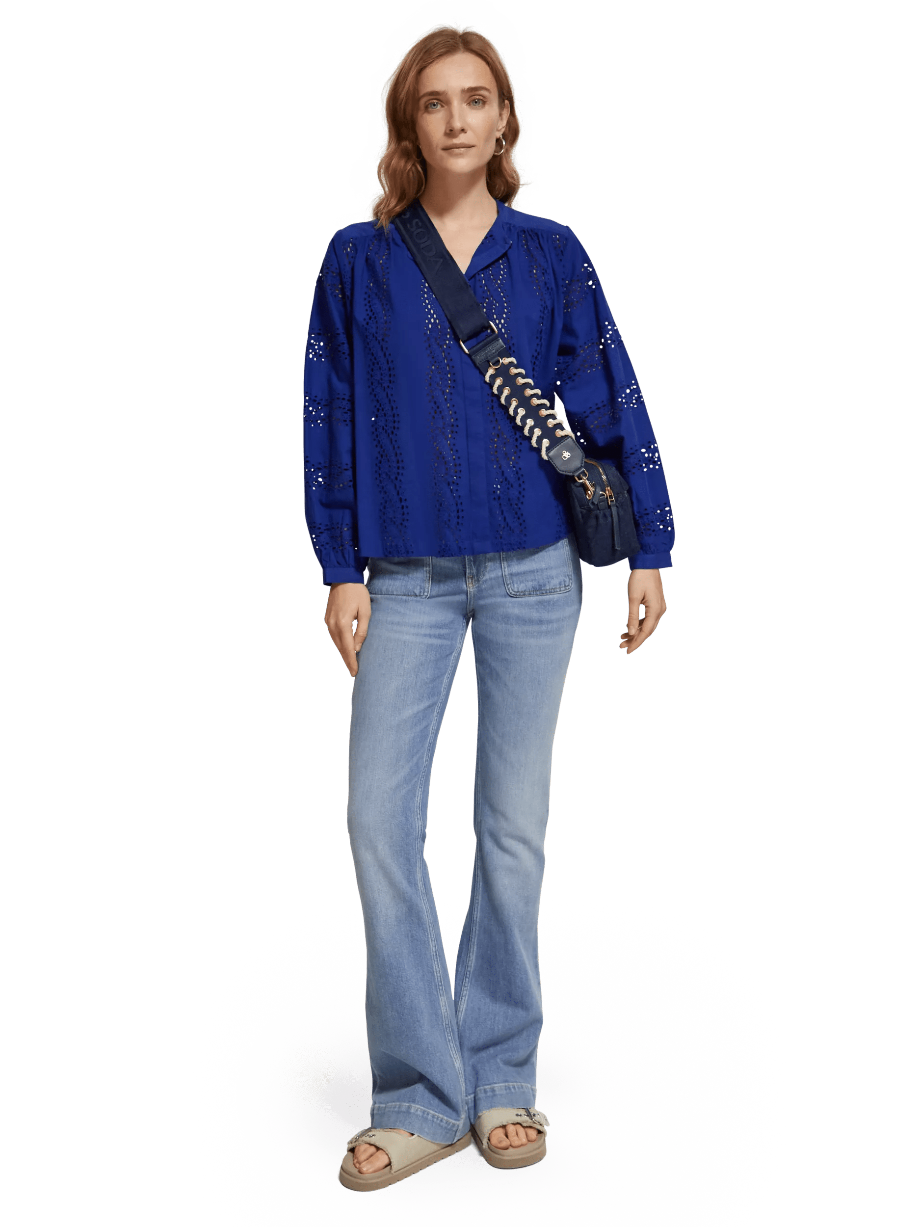 Scotch & Soda Broderie anglaise blouse MDL-FNT