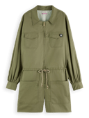 Scotch & Soda Short military jumpsuit in organic cotton NHD-CRP
