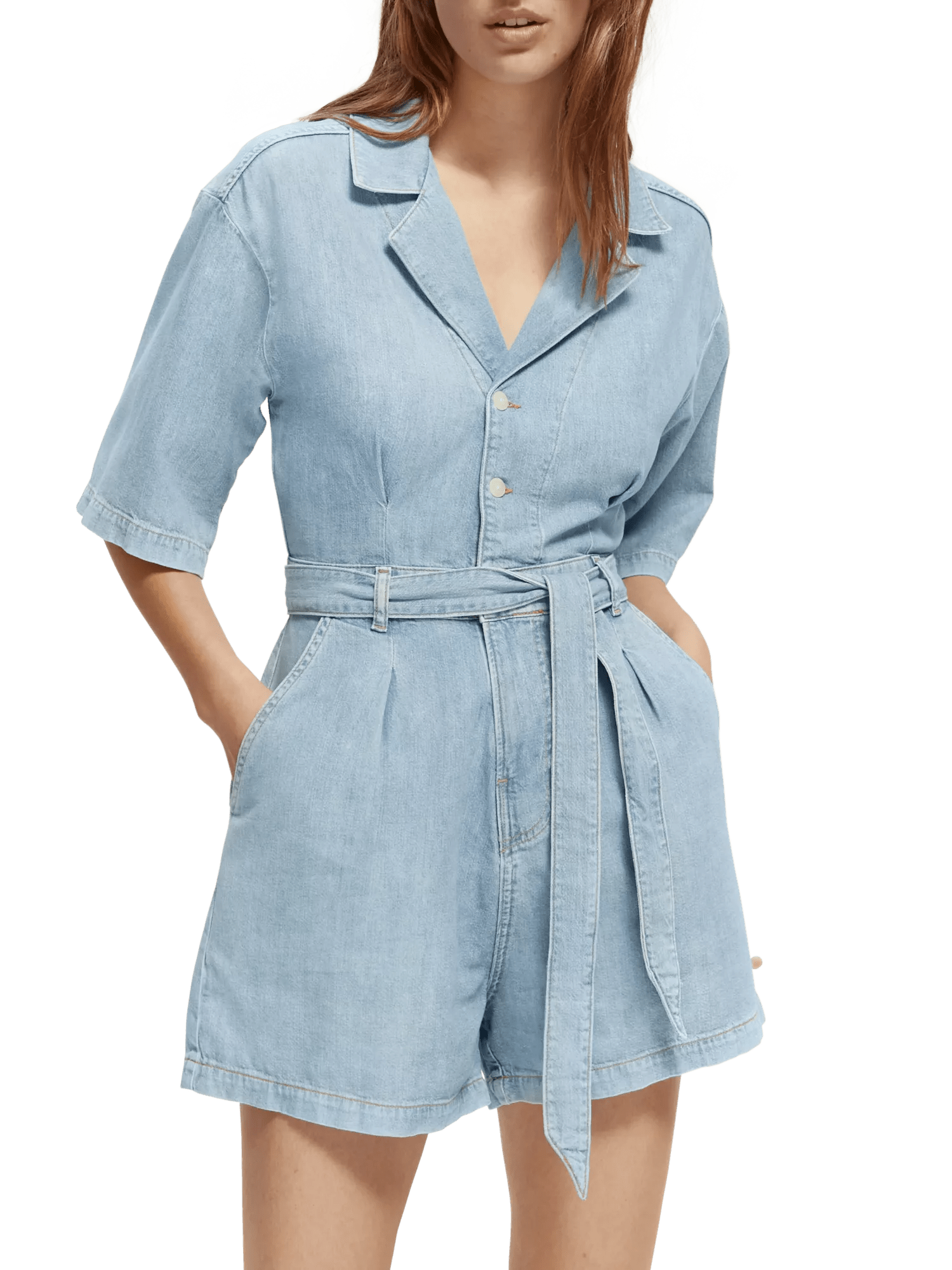 Scotch & Soda Worked out denim jumpsuit - Free Thinker NHD-CRP