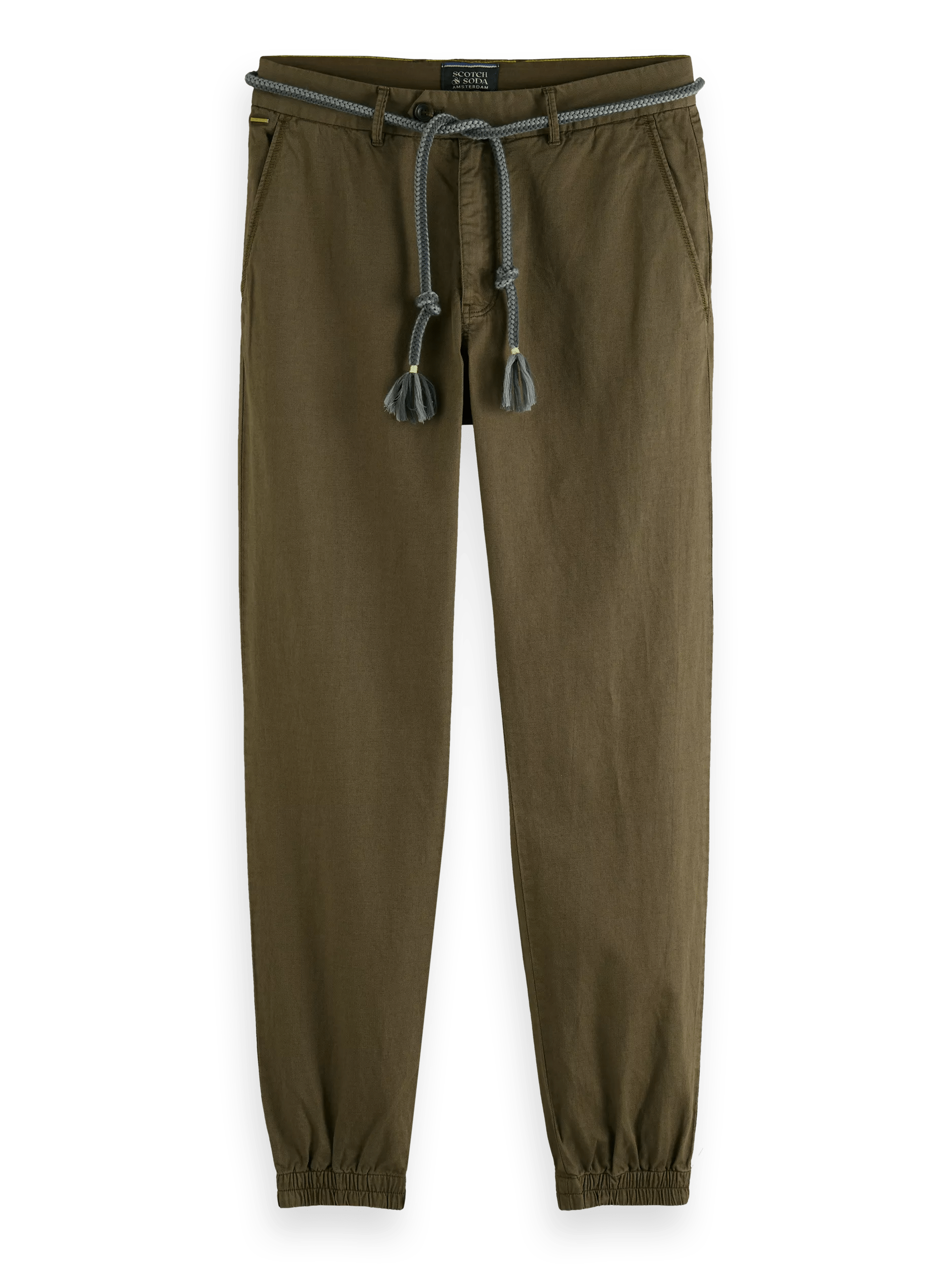 Scotch & Soda Relaxed linen-blended chino jogger FNT