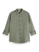 Scotch & Soda Linen shirt with sleeve roll-up NHD-CRP