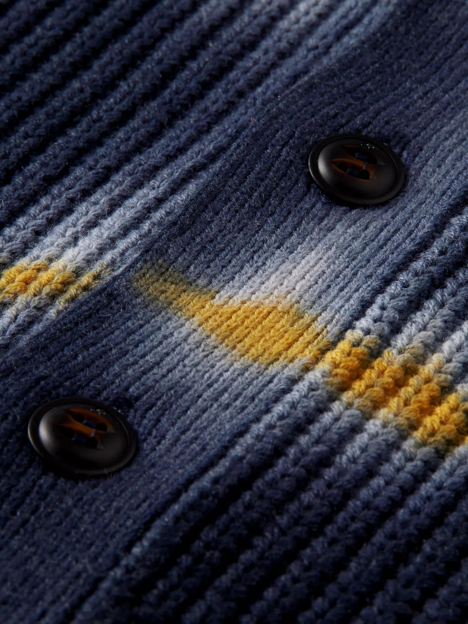 Scotch & Soda Cardigan tie-dye en tricot côtelé DTL6