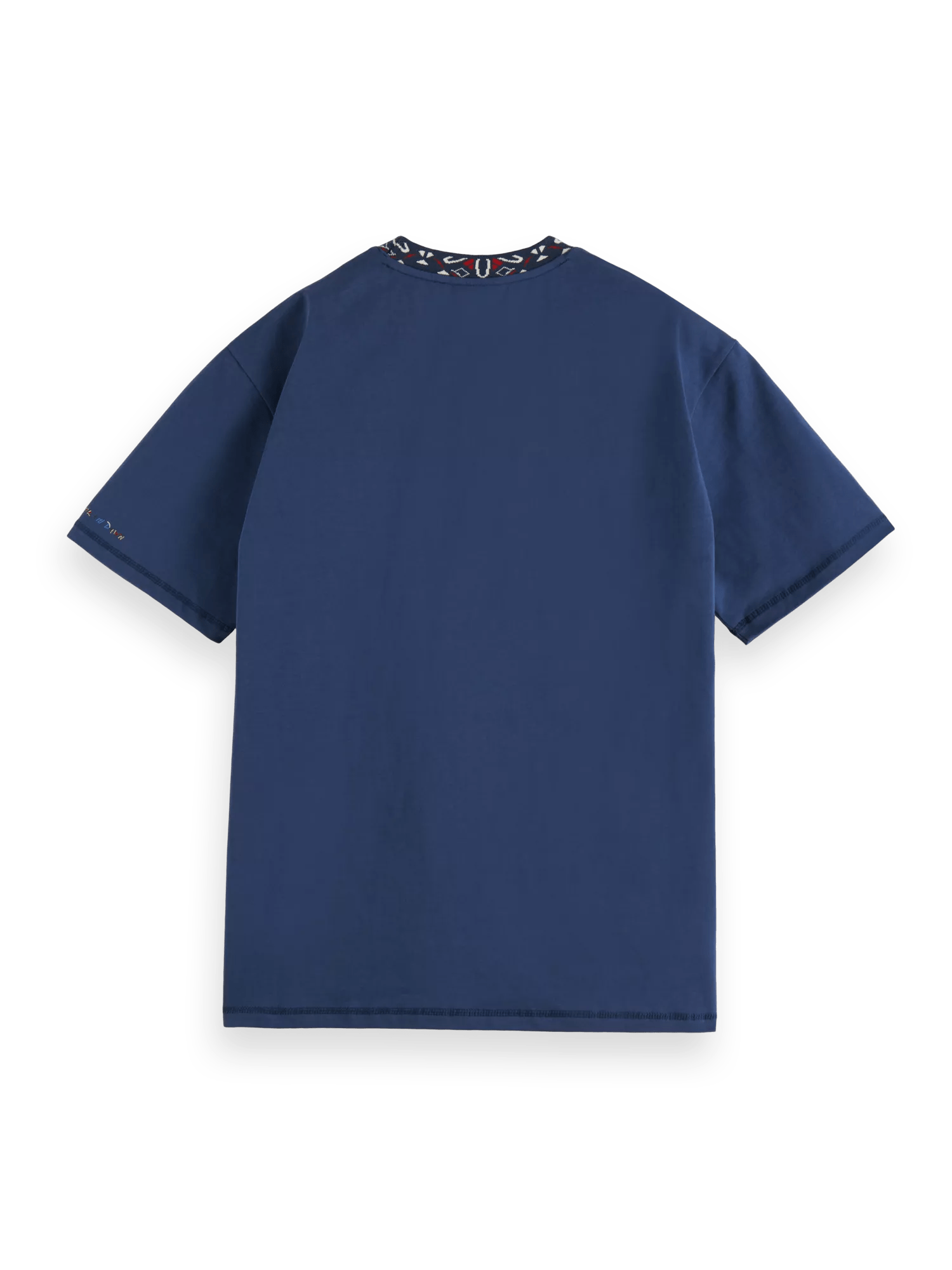 Scotch & Soda Relaxed fit pocketed jacquard T-shirt BCK