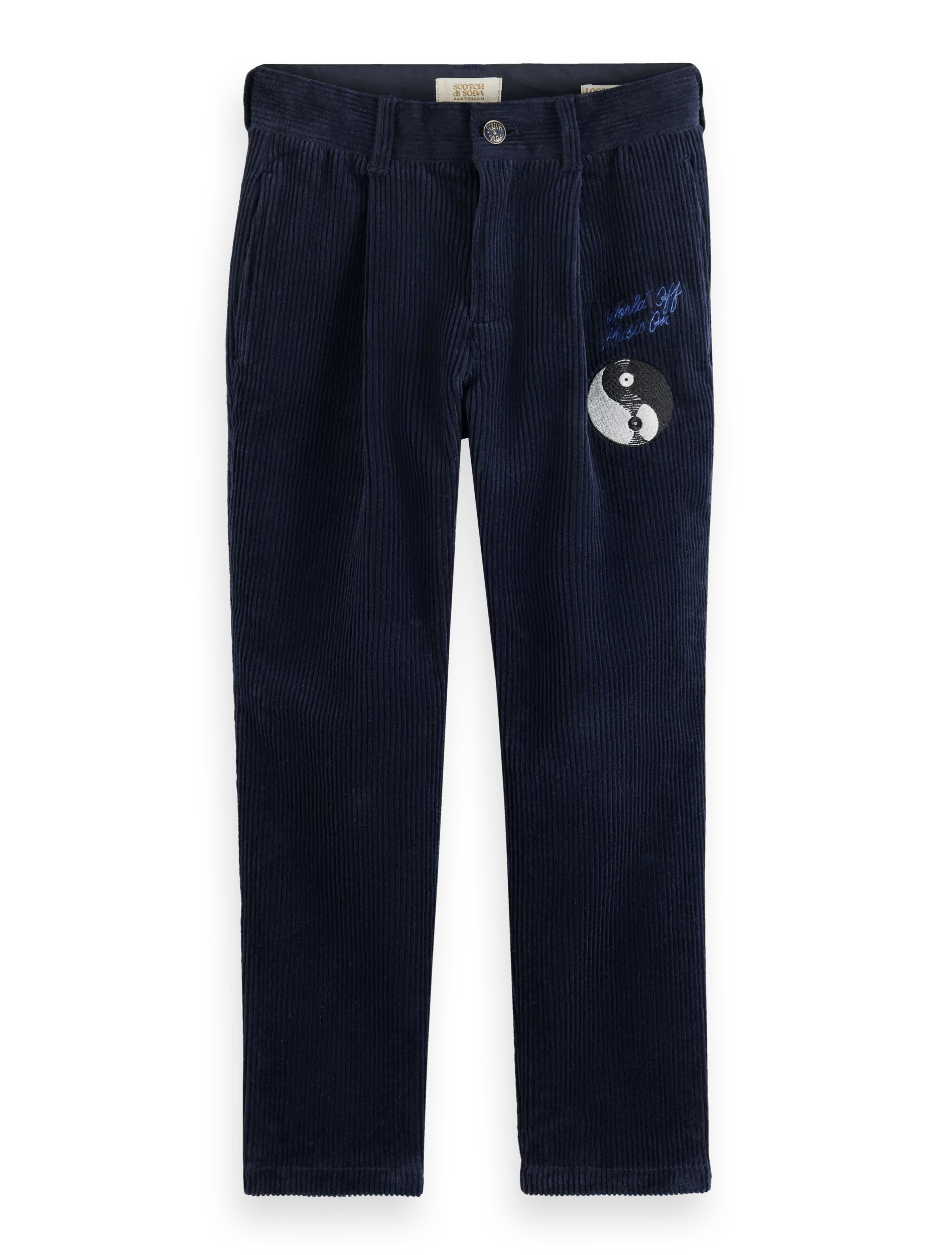 Scotch & Soda Loose tapered fit corduroy pants in Organic Cotton FNT