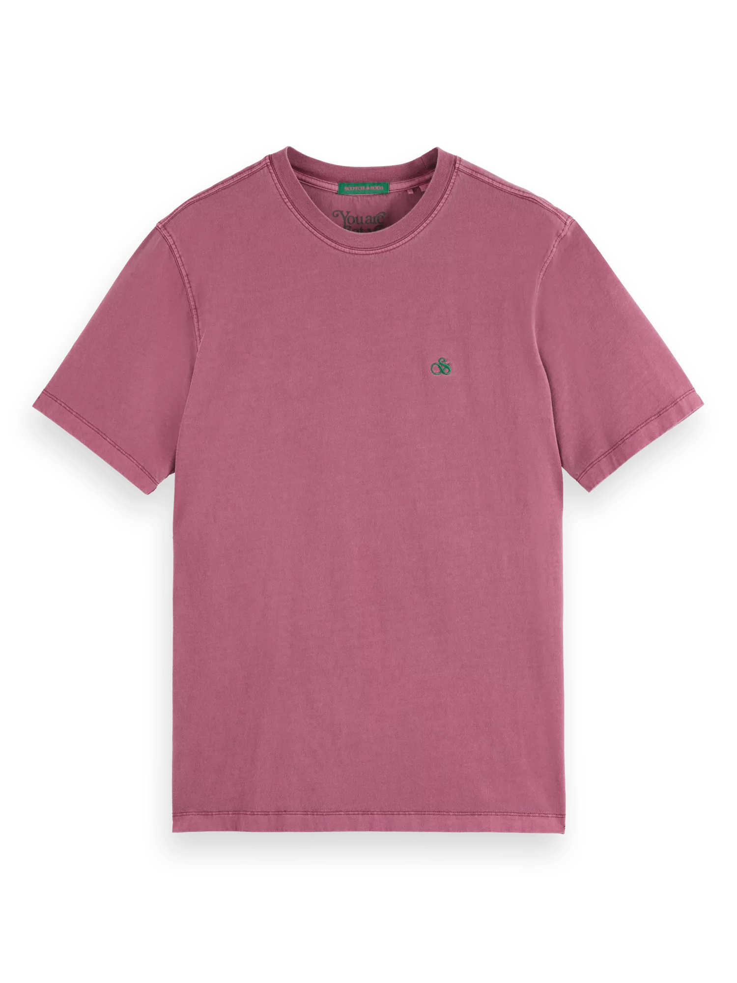 Scotch & Soda Regular fit garment-dyed logo T-shirt 174582_6722_FNT